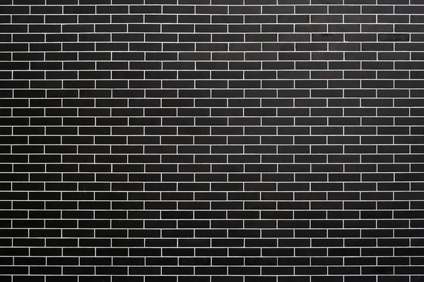 Black Brick Texture White Seams — Stock Photo, Image