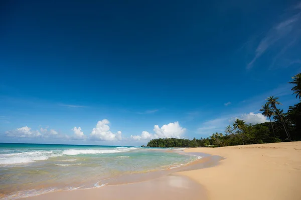 Vue Sur Plage Rocheuse Exotique Mer Des Caraïbes Rivage Tropical Images De Stock Libres De Droits