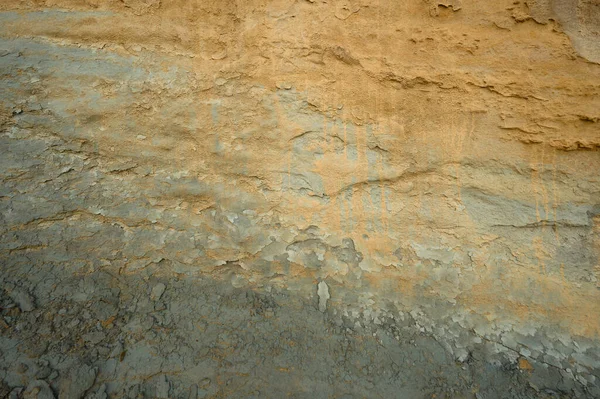 Blick Von Oben Auf Den Strand Steinozean Muster Bunte Felsen — Stockfoto