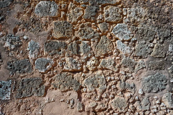 Oude Grijze Bakstenen Muur Foto Van Het Oppervlak Van Vintage — Stockfoto