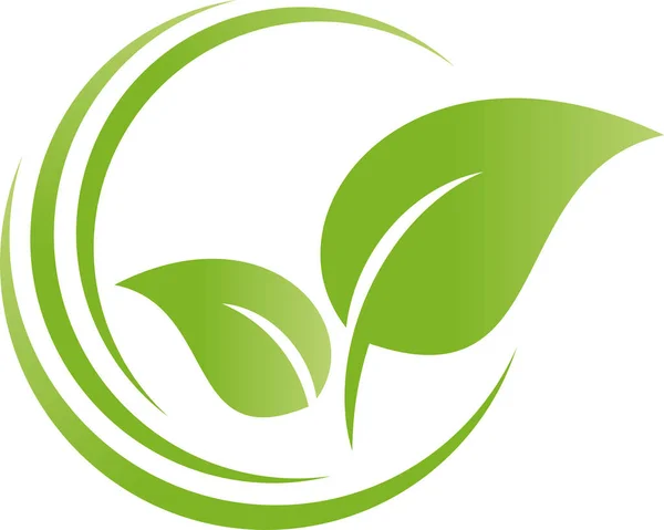 Leaves Plants Hands Gardener Naturopath Nature Logo Icon — 图库矢量图片