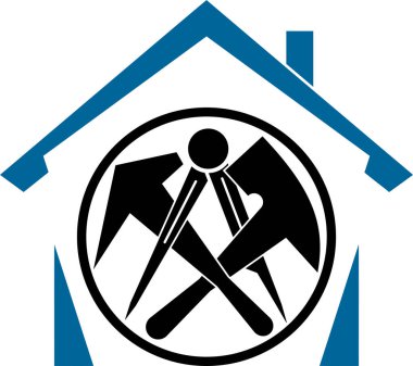 Çatı aletleri, aletler, çatı tamircisi, tamirci, logo 