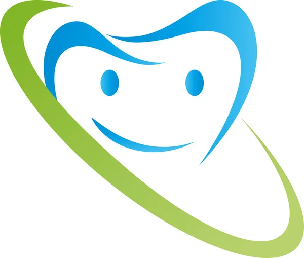 Diente Odontología Cuidado Dental Dentista Logotipo — Vector de stock