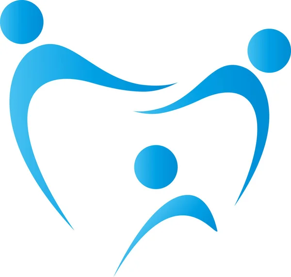 Diente Odontología Cuidado Dental Dentista Logotipo — Vector de stock