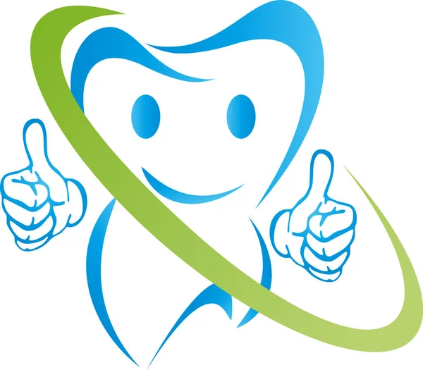 Zębów Stomatologia Opieka Stomatologiczna Dentysta Logo — Wektor stockowy