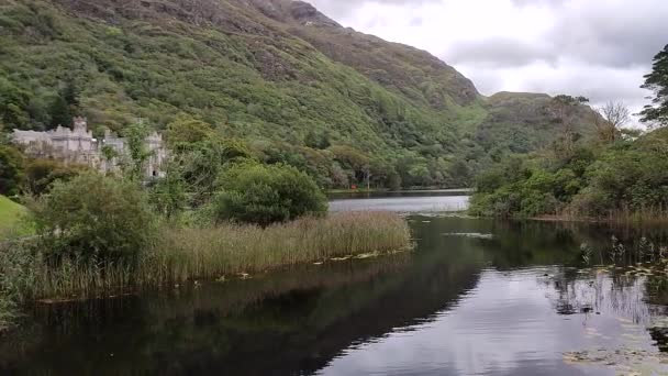 Connemara County Galway Ireland September 2021 Overview Pollacapall Lough Kylemore — 图库视频影像