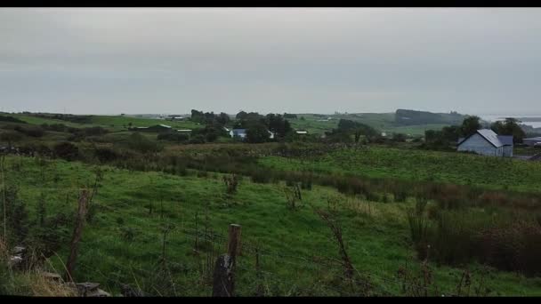 Cong County Galway Irlandia Września 2021 Przegląd Jeziora Corrib Coalpark — Wideo stockowe