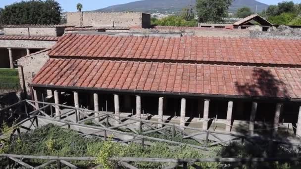 Pompeii Campania Talya Ekim 2021 Antik Kentin Duvarlarının Dışında Pompei — Stok video