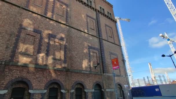 Dublin Irlanda Setembro 2021 Panorâmica Das Fábricas Guinness Robert Street — Vídeo de Stock