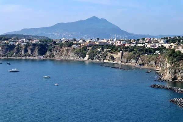 Procida Campania Itália Outubro 2021 Procida Vislumbre Praia Chiaia Baía — Fotografia de Stock