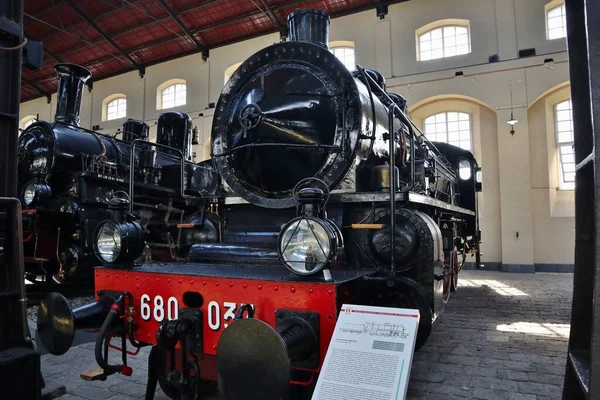 Portici Campania Italy Серпня 2021 Steam Locomotives Pavilion National Railway — стокове фото
