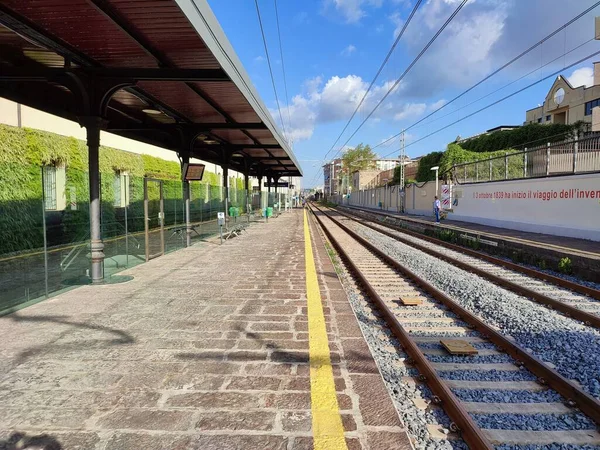 San Giorgio Cremano Campania Italy August 2021 Station National Railway — Stock Photo, Image