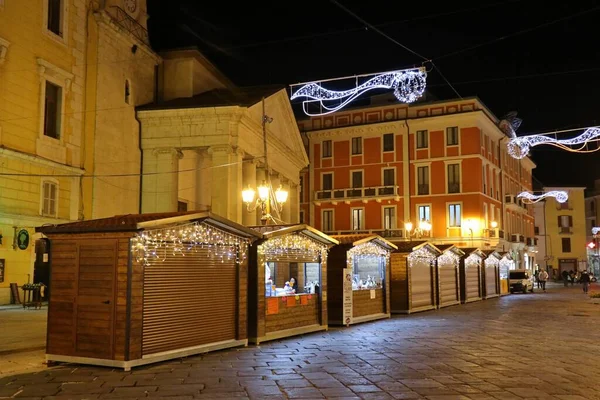 Campobasso Molise Dicembre 2021 Mercatini Natale Piazza Gabriele Pepe — Foto Stock
