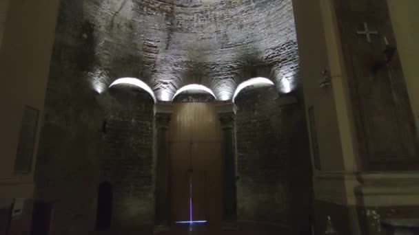 Неаполь Кампанія Італія Січня 2022 Огляд Інтер Єру Церкви Сімнадцятого — стокове відео