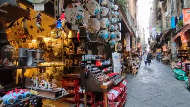Neapel Kampanien Italien Januari 2022 Översikt Över Julkrubban San Gregorio — Stockvideo