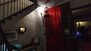 Napoli, Campania, İtalya - 17 Ocak 2022: Vico Santa Luciella 'daki İşkence Müzesi' nin iç görünümü