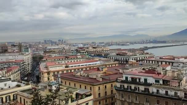 Napoli Campania Italia Ianuarie 2021 Prezentare Generală Orașului Egiziaca Pizzofalcone — Videoclip de stoc
