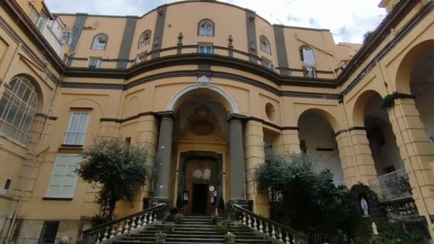 Naples Campanie Italie Février 2022 Vue Ensemble Église Santa Maria — Video