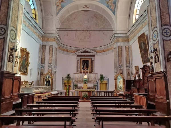 Procida Kampanien Italien September 2021 Innenausbau Der Kirche San Tommaso — Stockfoto