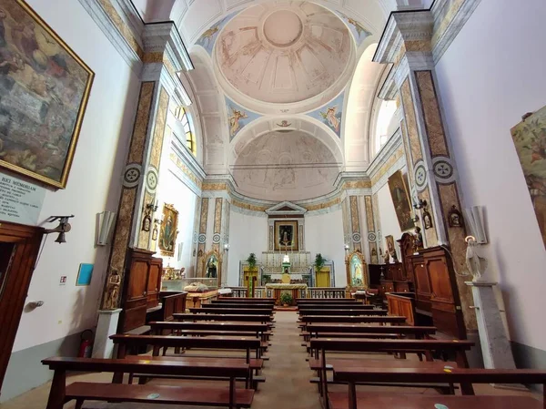 Procida Campanie Italie Septembre 2021 Intérieur Église Xviiie Siècle San — Photo