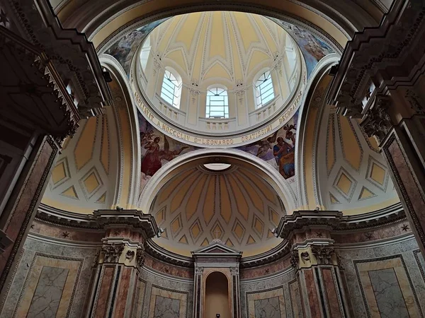 Procida Campanie Italie Septembre 2021 Intérieur Église San Leonardo Xviiie — Photo