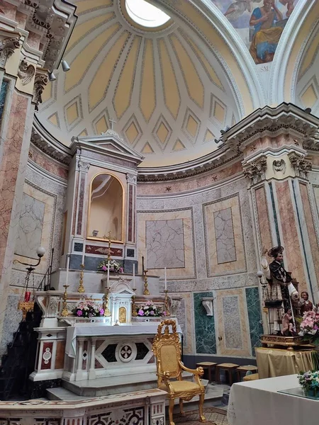 Procida Campania 2021 세기에 세워진 레오나르도 성당의 — 스톡 사진