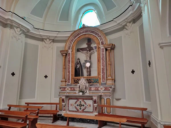 Procida Campania Italy September 2021 Interior Seventeenth Century Church Santa — Stock Photo, Image