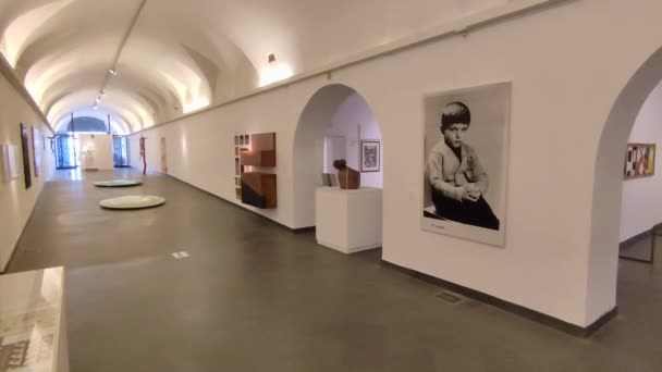 Napoli Campania Italia Febbraio 2022 Interno Del Museo Del Novecento — Video Stock