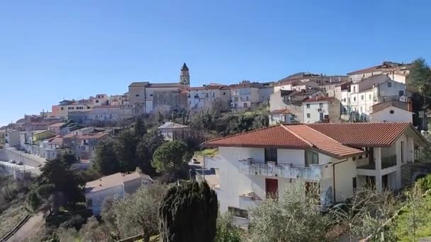 San Lupo Campania Itália Fevereiro 2022 Visão Geral Cidade Dormiente — Vídeo de Stock