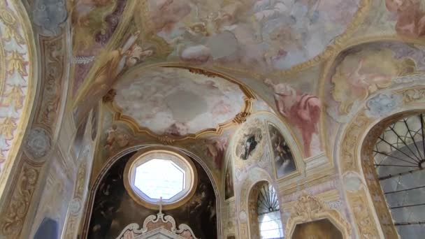 Неаполь Кампанія Італія Лютого 2022 Огляд Каплиці Санта Марія Дель — стокове відео