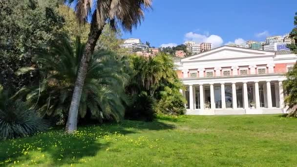 Naples Campanie Italie Février 2022 Vue Ensemble Villa Pignatelli Xixe — Video