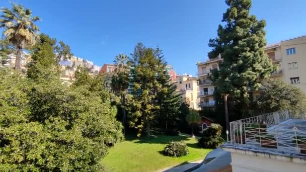 Napoli Campania Italia Febbraio 2022 Panoramica Dell Ottocentesca Villa Pignatelli — Video Stock