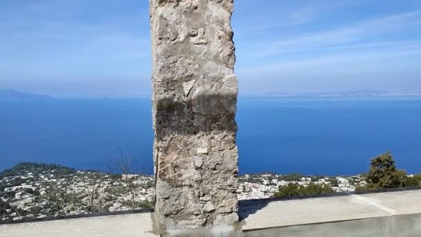 Anacapri Campania Italy March 2022 Overview Terrace Monte Solaro Lookout — 图库视频影像