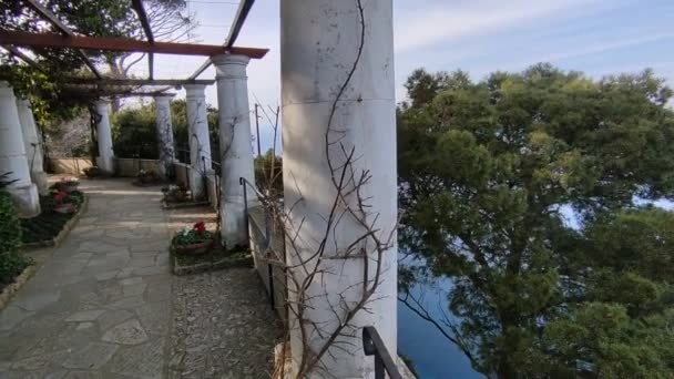 Anacapri Campania Italia Marzo 2022 Vista General Villa San Michele — Vídeo de stock