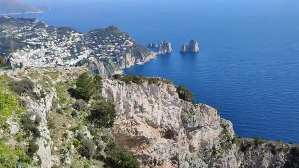 Anacapri Kampanien Italien März 2022 Überblick Über Die Küste Vom — Stockvideo