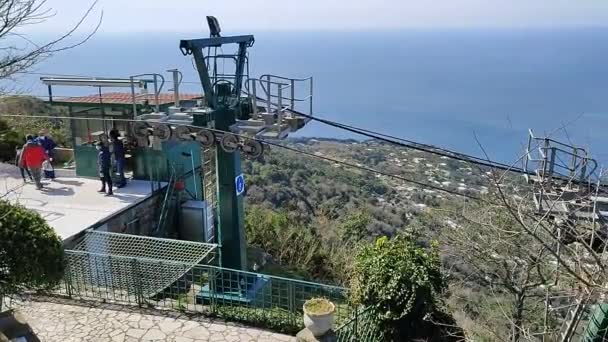 Anacapri Kampánie Itálie Března 2022 Přehled Pohledu Monte Solaro — Stock video