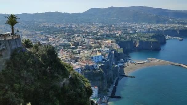 Vico Equense Campania Italy March 2022 Overview Sorrentine Peninsula Montechiaro — Stock Video