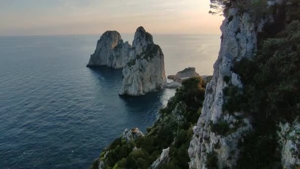 Capri Campania Italië Maart 2022 Overzicht Van Kust Vanaf Pizzolungo — Stockvideo