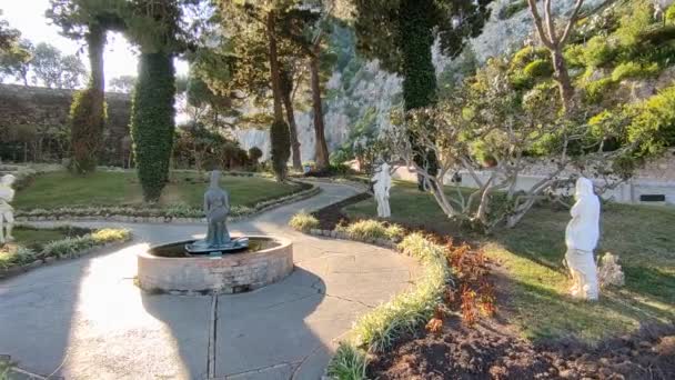 Capri Kampánie Itálie Března 2022 Přehled Augustových Zahrad — Stock video