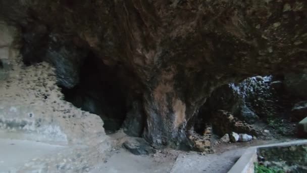 Capri Kampanien Italien März 2022 Überblick Über Die Grotta Matermania — Stockvideo