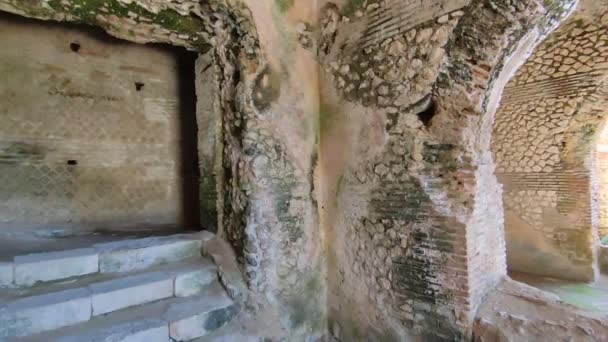 Capri Campania Italy March 2022 Interior Overview Ruins Imperial Villa — Stock Video