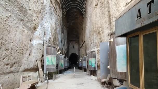 Napoli Campania Talya Mart 2022 Fuorigrotta Daki Della Grotta Vecchia — Stok video