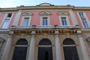 Napoli, Campania, İtalya - 19 Ocak 2022: Via Foria 'daki Real Orto Botanico di Napoli Bitki Biyolojisi Bölümü