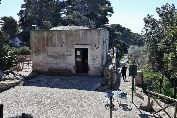 Capri Campania Italy March 2022 Entrance Archaeological Site Villa Jovis — Stockfoto