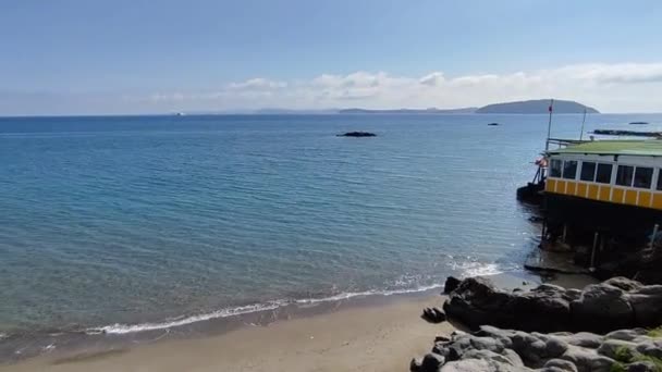 Ischia Kampanien Italien Mai 2022 Überblick Über Den Strand San — Stockvideo