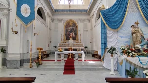 Ischia Kampanien Italien Mai 2022 Innenraum Der Kirche Santa Maria — Stockvideo