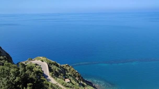 Serrara Fontana Campania Italy Травня 2022 Огляд Пляжу Маронті Провінційної — стокове відео