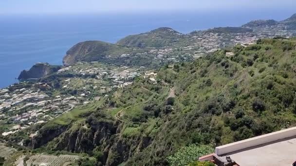 Serrara Fontana Campania Maggio 2022 Panoramica Della Costa Dal Belvedere — Video Stock