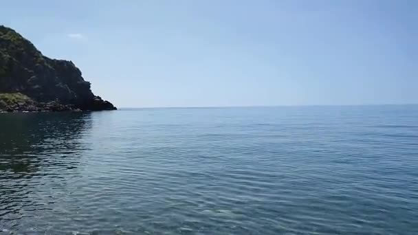 Serrara Fontana Campania Talya Mayıs 2022 Kıyıdan Maronti Plajına Bakış — Stok video