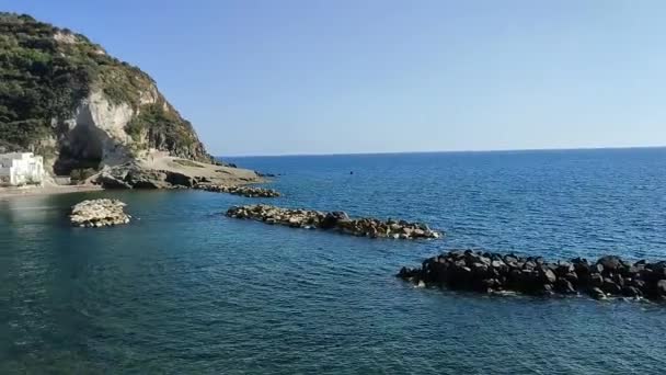 Serrara Fontana Καμπανία Ιταλία Μαΐου 2022 Επισκόπηση Της Παραλίας Του — Αρχείο Βίντεο
